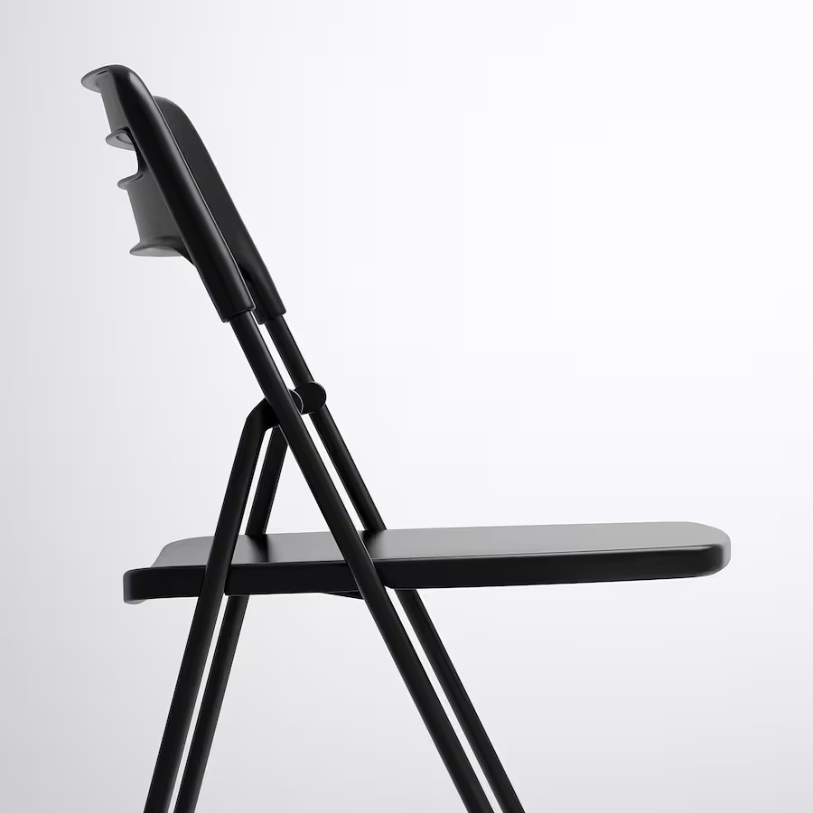 Ikea Nisse Folding Chair Black