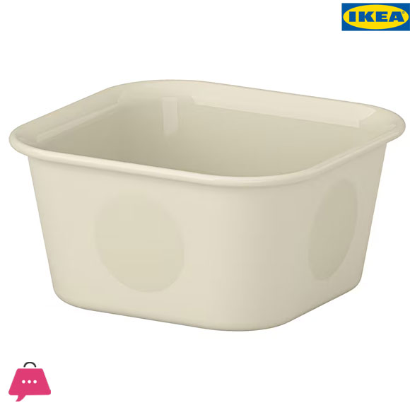 Ikea Nojig Organizer, Plastic / Beige 10 X 10 X 5 Cm 3 Ikea Nojig Organizer, Plastic / Beige 10 X 10 X 5 Cm