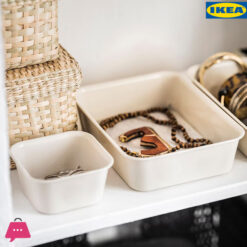 Ikea Nojig Organizer, Plastic / Beige 10 X 10 X 5 Cm 5 Ikea Nojig Organizer, Plastic / Beige 10 X 10 X 5 Cm
