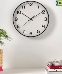 IKEA PLUTTIS Wall Clock, Black 28 CM in Pakistan