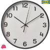 Ikea Pluttis Wall Clock, Black 28 Cm