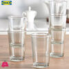 Ikea Round Clear Glass 6 Pack Set 30 Cl