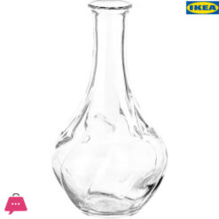 IKEA VILJESTARK Vase Clear Glass 17 CM