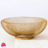 Metal Wire Woven Fruit Storage Bowl Basket For Kitchen, Large Black Mesh Fruit Stand