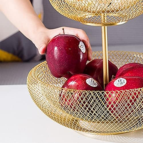 Modern Tiered Fruit Bowl For Kitchen Counter, 3-Tier Fruit Bowl Multi Tier Wire Vegetable Fruit Basket Organizer Holder For Kitchen Livingroom 3Pcs Set