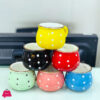 Polka Dot Ceramic Coffee Mug Set Of 6 2 Polka Dot Ceramic Coffee Mug Set Of 6