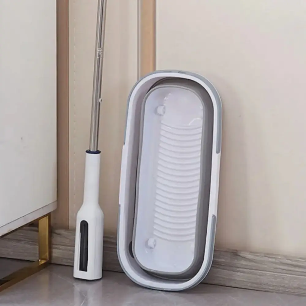 Premium Twist Mop With Folding Silicon Bucket