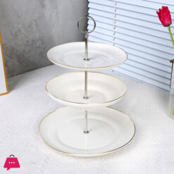Privilege 3 Tier Cake Stand Ceramic Cupcake Dessert Stand