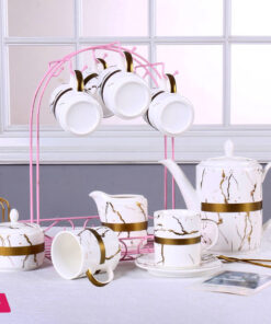 Privilege Ceramic Tea Set With Stand 17 Pcs - Image 2