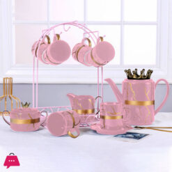 Privilege Ceramic Tea Set With Stand 17 Pcs