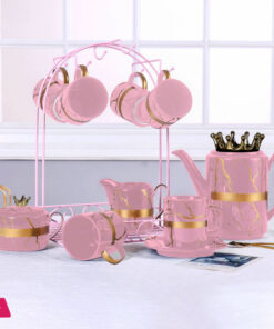 Privilege Ceramic Tea Set With Stand 17 Pcs - Image 3