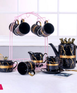 Privilege Ceramic Tea Set With Stand 17 Pcs