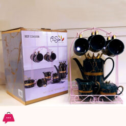 Privilege Ceramic Tea Set With Stand 17 Pcs