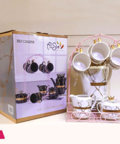 Privilege Ceramic Tea Set With Stand 17 Pcs - Image 5