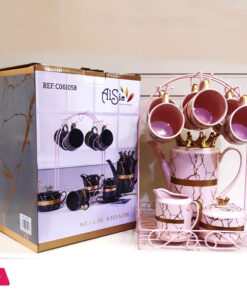 Privilege Ceramic Tea Set With Stand 17 Pcs - Image 6