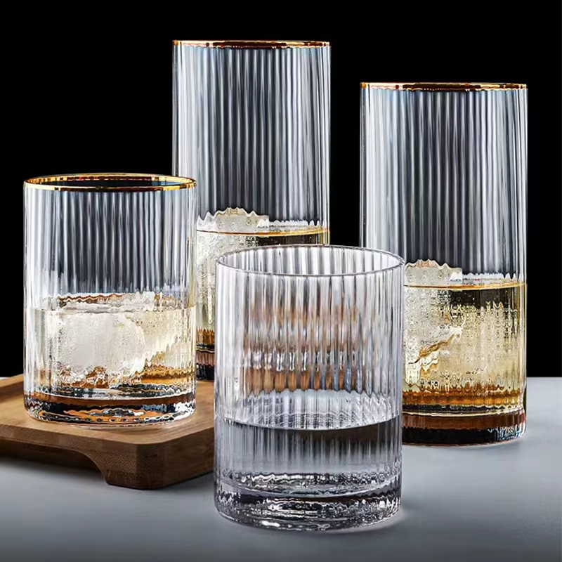 Rossel Crystal Self Linning Easy Grip Drink Glass Set Of 6