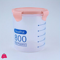 Safety Environmental Friendly Transparent Tall Straight Sided Plastic Food Storage Jar