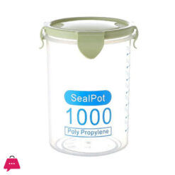 Safety Environmental Friendly Transparent Tall Straight Sided Plastic Food Storage Jar