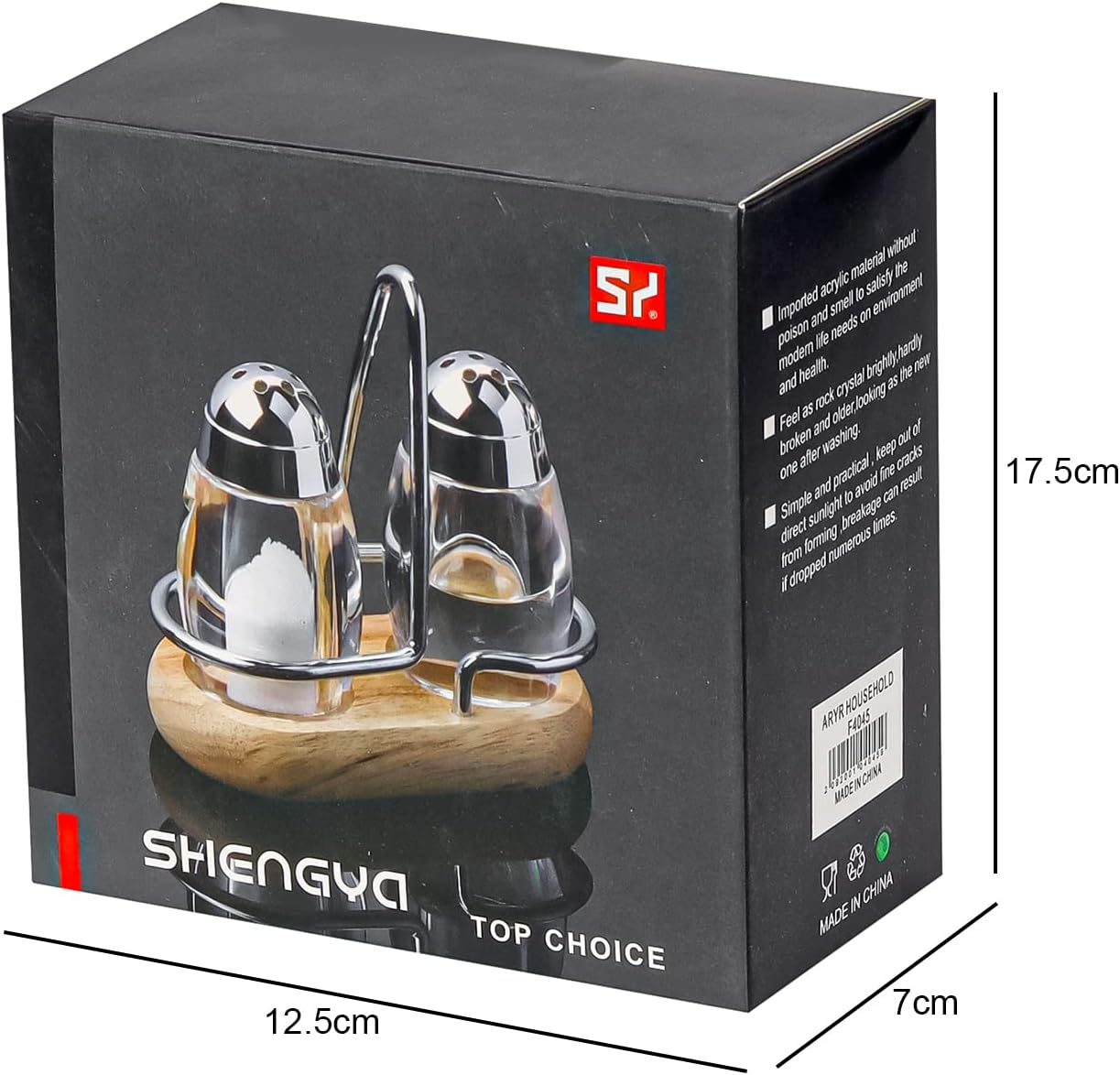 Salt And Pepper Glass Bottle With Wooden Holder Set Stainless Steel Wood Kit 5 Salt And Pepper Glass Bottle With Wooden Holder Set Stainless Steel Wood Kit