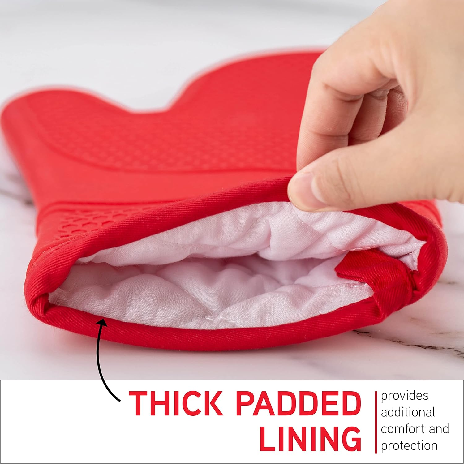 Silicone Oven Mitts Heat Resistant Pair