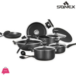 Sonex Non Stick Mega Super Gift Pack Cookware Set With Glass Lid