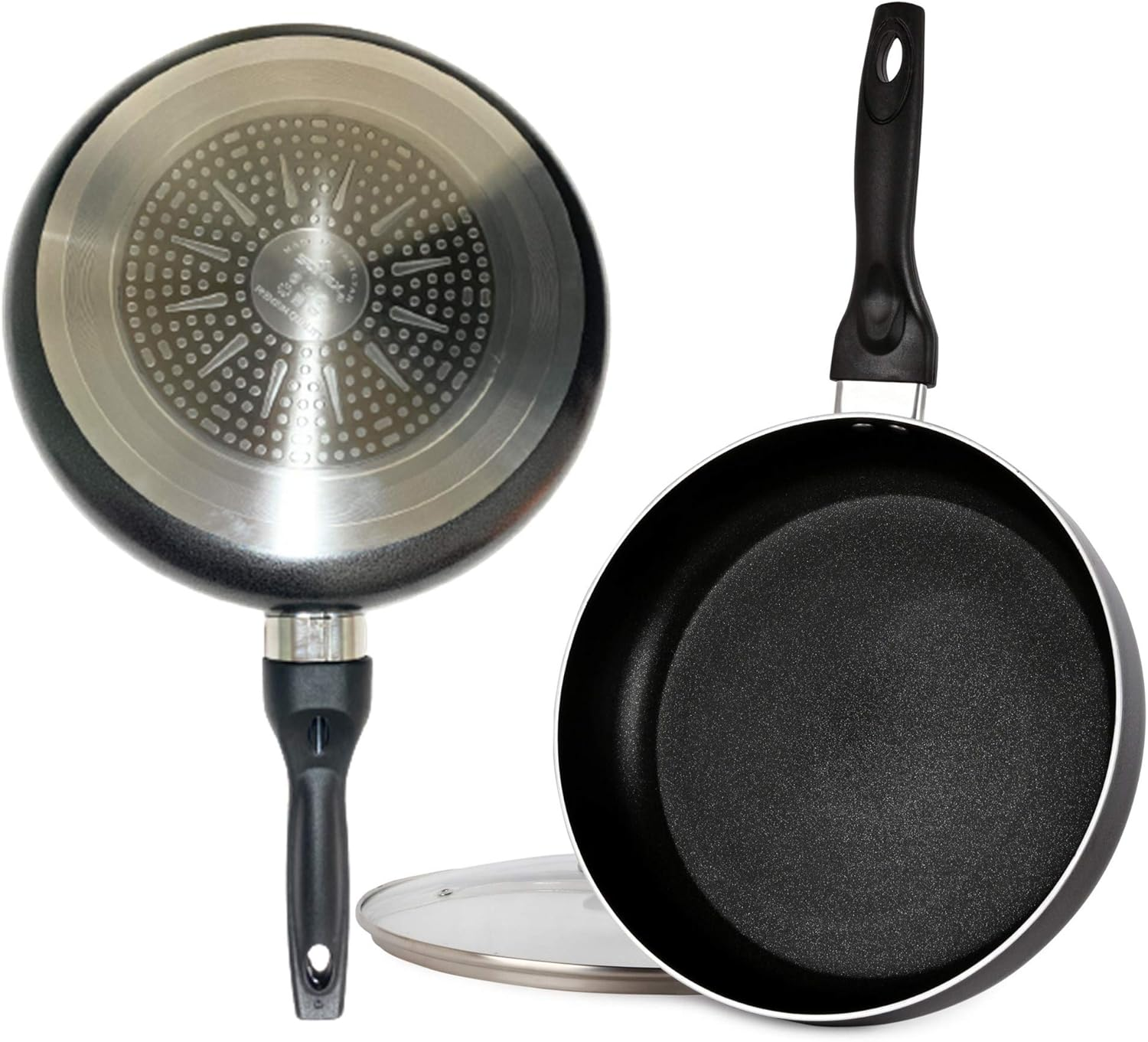 Sonex Cooking Wok – Glass Lid – Nonstick – 24 Cm