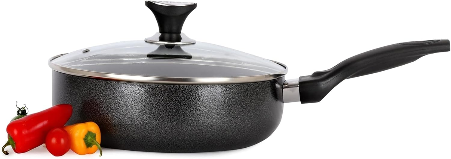 Sonex Cooking Wok – Glass Lid – Nonstick – 24 Cm