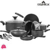 Sonex Non-Stick Kitchen Set Classic Gift Pack Set 18Pcs Random Color Best Quality