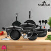 Sonex Non Stick  Galaxy Marble Super Gift Pack Cookware Set With Glass Lid