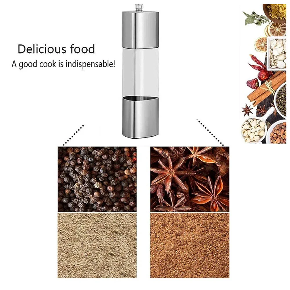 Stainless Steel Salt And Pepper Grinder (Pepper Mill Grinder)