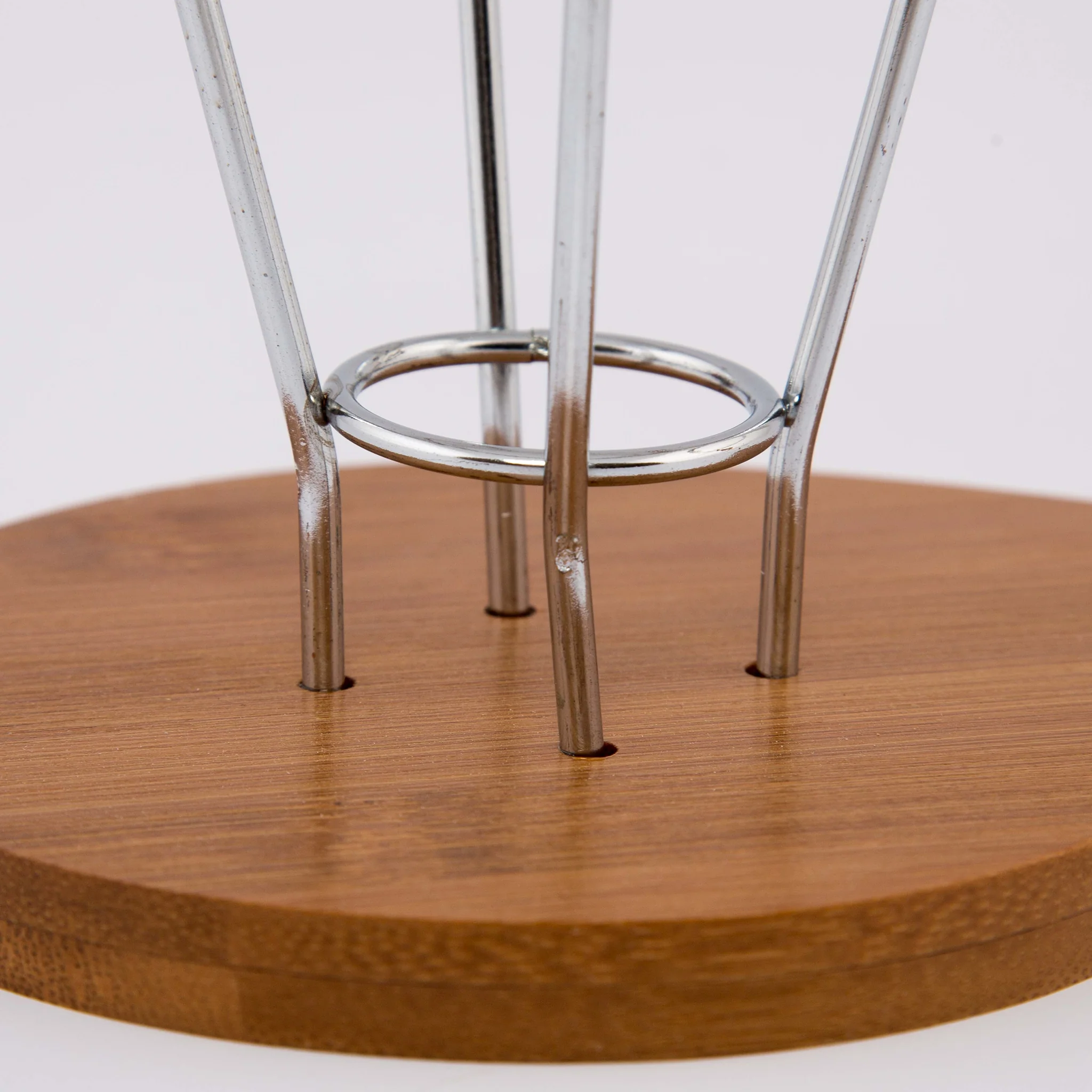 Stylish Serving Dish For Chips With Stand Wood Base