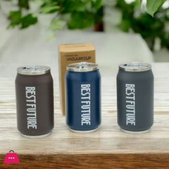 Vacuum Insulated Stainless Steel Cans Thermos Mug Hot And Cold Drink Water Bottles Portable Straw