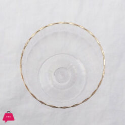 Vintage Tumbler Tulip Goblet Gold Rim Pack Of 6