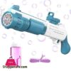Automatic Colorful Bubblegun 6000Bubblesminute With Lighting Effect Bubble Toy With 100Ml Bubble Liquid For Children Colorful Bubble Spray Bubblegun For Kids