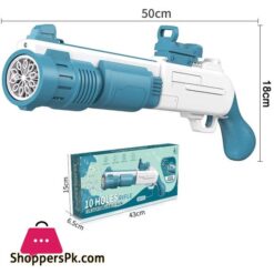 Automatic Colorful Bubblegun 6000Bubblesminute With Lighting Effect Bubble Toy With 100Ml Bubble Liquid For Children Colorful Bubble Spray Bubblegun For Kids