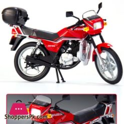 Suzuki Gs125 Alloy Retro Motorcycle Model Diecast Metal Classic Street Motorcycle Model Sound Light Simulation Kid Toy Gift 1:12