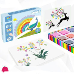 12 Color Washable Ink Stamp Pad 16 Cartoon Finger Painting Cards Finger Drawing Toys Boys Girls Party Favor Kids Gift 10 12 Color Washable Ink Stamp Pad 16 Cartoon Finger Painting Cards Finger Drawing Toys Boys Girls Party Favor Kids Gift