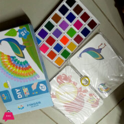 12 Color Washable Ink Stamp Pad 16 Cartoon Finger Painting Cards Finger Drawing Toys Boys Girls Party Favor Kids Gift 15 12 Color Washable Ink Stamp Pad 16 Cartoon Finger Painting Cards Finger Drawing Toys Boys Girls Party Favor Kids Gift