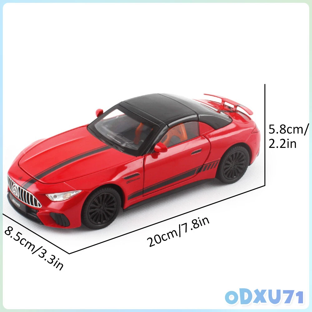 1:24 Scale Model Car Mercedes-Benz Amg Sl63 Diecast Toy Cars Vehicle Boy Gifts
