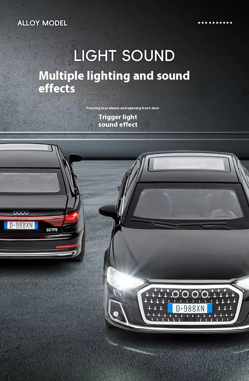 1:32 Audi A8 Car Toy Alloy Dieast Metal Model Car