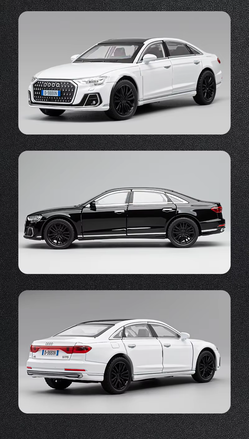 1:32 Audi A8 Car Toy Alloy Dieast Metal Model Car