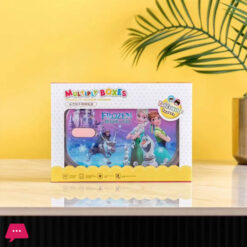 2 Partition Stainless Steel School Lunch Box With Spoon