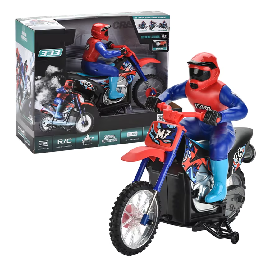 2.4G 1:10 Mist Spray Remote Control Motorcycle Toys Rc Motorcycle