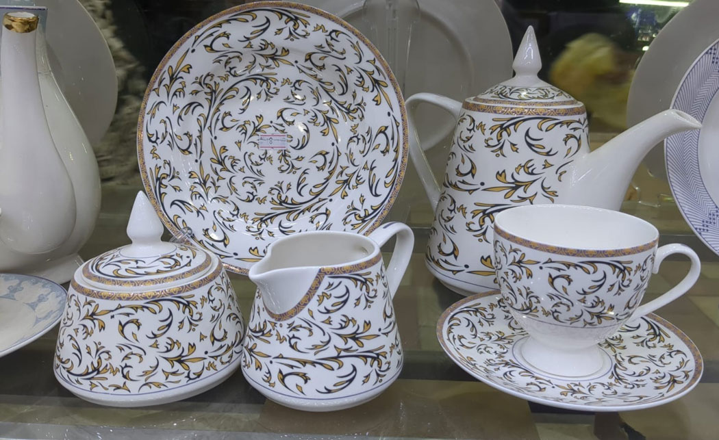 24 Pcs Bone China Ceramic Tea Set