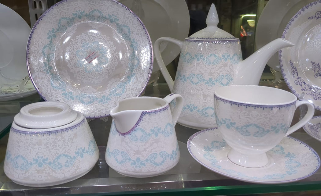 24 Pcs Bone China Ceramic Tea Set