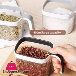 3 Cups Wall Mount Spice Rack With Spoon 12 3 Cups Wall Mount Spice Rack With Spoon