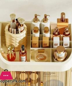 3-Layer Makeup Storage Box Dust-Proof Cosmetic Organizer - Image 4