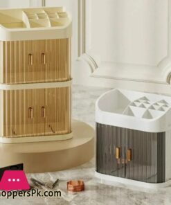 3-Layer Makeup Storage Box Dust-Proof Cosmetic Organizer - Image 5