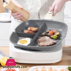 3 In 1 Frying Pan Crepe Maker Thickened Omelet Pan Non Stick 30Cm