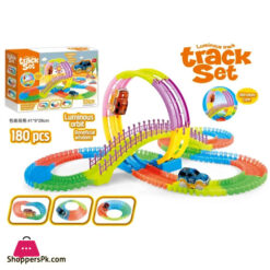 360 Degree Colorful Race Car Track Set 180pcs